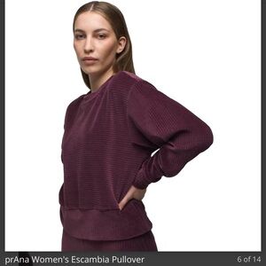 Prana Women's Plum Ribbed Sweater